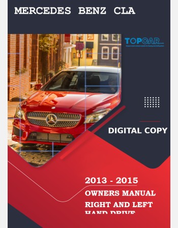mercedes benz cla 2013 2014 &2015 owners manual lhd&rhd